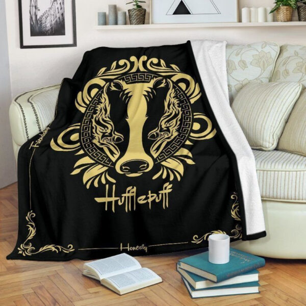 Plaid Poufsouffle Harry Potter Couverture Plaid Polaire Plaid Canapé
