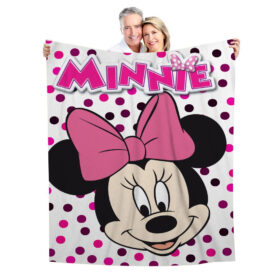 Plaid Minnie Mouse Disney Heureux 1004 Couverture Plaid Polaire Plaid Canapé