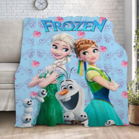 Plaid La Reine des neiges Elsa Anna Olaf 1005 Couverture Plaid Polaire Plaid Canapé