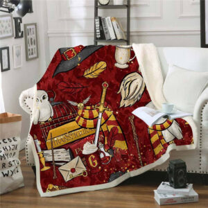 Plaid Harry Potter Poudlard 1001 Couverture Plaid Polaire Plaid Canapé