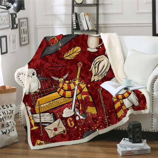Plaid Harry Potter Poudlard 1001 Couverture Plaid Polaire Plaid Canapé