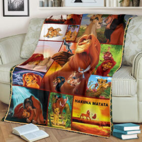 Plaid Le Roi Lion Hakuna Matala Couverture Plaid Polaire Plaid Canapé