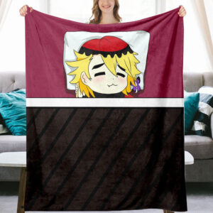 Plaid Demon Slayer Douma Couverture Plaid Polaire Plaid Canapé