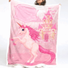 Plaid Licorne mignonne pour les enfants 9 Couverture Plaid Polaire Plaid Canapé