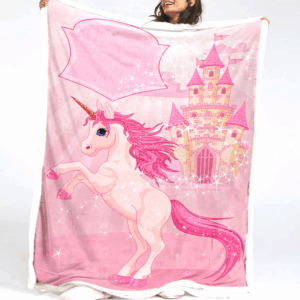 Plaid Licorne mignonne pour les enfants 9 Couverture Plaid Polaire Plaid Canapé
