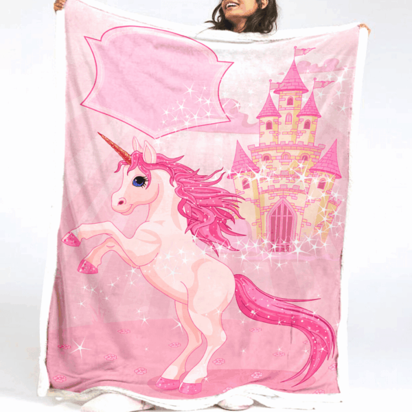 Plaid Licorne mignonne pour les enfants 9 Couverture Plaid Polaire Plaid Canapé