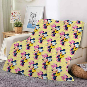 Plaid Minnie Mouse Disney Heureux Couverture Plaid Polaire Plaid Canapé