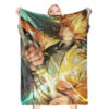 Plaid Demon Slayer Zenitsu Couverture Plaid Polaire Plaid Canapé
