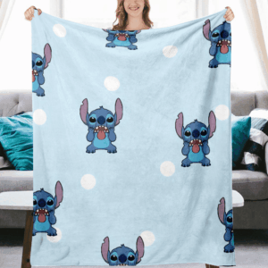 Plaid Stitch dans Lilo et Stitch 3 Couverture Plaid Polaire Plaid Canapé