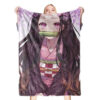 Plaid Demon Slayer Nezuko Kamado Couverture Plaid Polaire Plaid Canapé