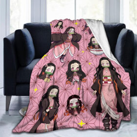 Plaid Demon Slayer Nezuko Kamado 1003 Couverture Plaid Polaire Plaid Canapé