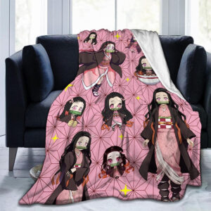 Plaid Demon Slayer Nezuko Kamado 1003 Couverture Plaid Polaire Plaid Canapé