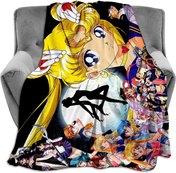 Plaid Sailor Moon Tsukino Usagi Couverture Plaid Polaire Plaid Canapé