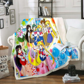 Plaid Sailor Moon 1014 Couverture Plaid Polaire Plaid Canapé