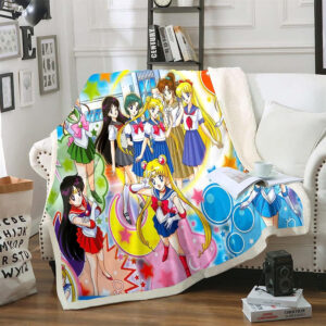 Plaid Sailor Moon 1014 Couverture Plaid Polaire Plaid Canapé
