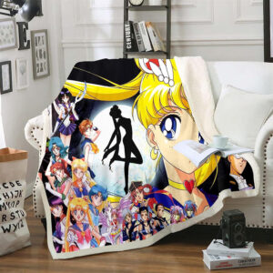 Plaid Sailor Moon 1011 Couverture Plaid Polaire Plaid Canapé