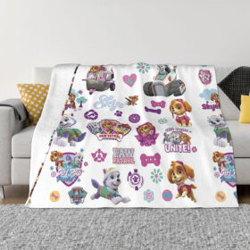 Plaid Personnages Pat’ Patrouille 1026 Couverture Plaid Polaire Plaid Canapé