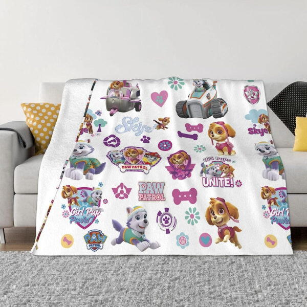 Plaid Personnages Pat' Patrouille 1026 Couverture Plaid Polaire Plaid Canapé