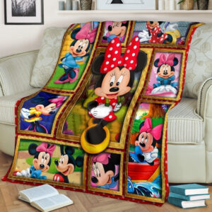 Plaid Mignon Minnie Mouse Disney Couverture Plaid Polaire Plaid Canapé