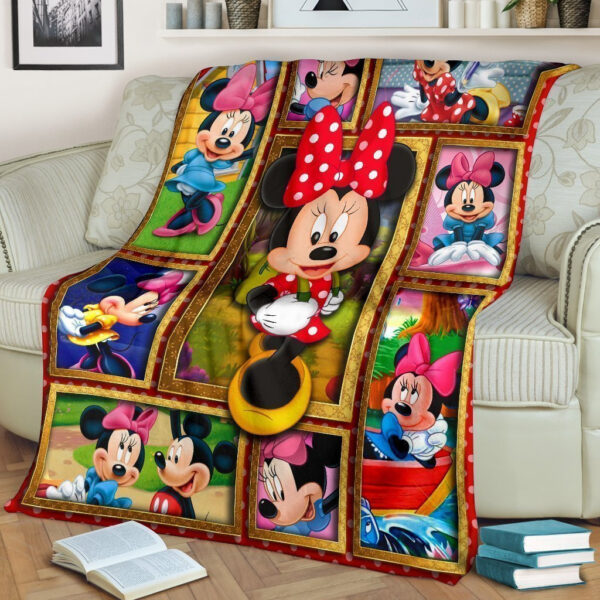 Plaid Mignon Minnie Mouse Disney Couverture Plaid Polaire Plaid Canapé
