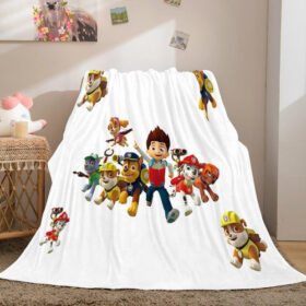 Plaid Personnages Pat’ Patrouille 1020 Couverture Plaid Polaire Plaid Canapé