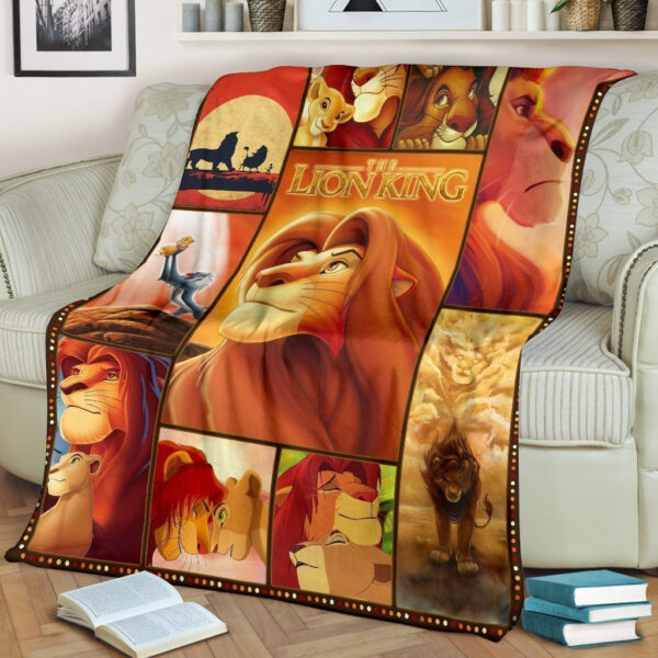 Plaid Le Roi Lion Papa Mufasa Disney Couverture Plaid Polaire Plaid Canapé – Image 2