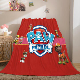 Plaid Personnages Pat’ Patrouille 1015 Couverture Plaid Polaire Plaid Canapé