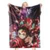 Plaid Demon Slayer frère et soeur Tanjiro et Nezuko 1002 Couverture Plaid Polaire Plaid Canapé