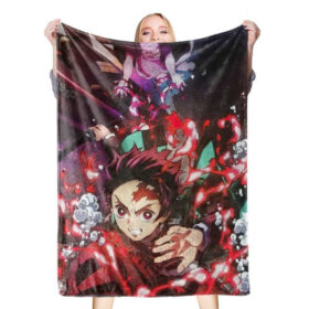 Plaid Demon Slayer frère et soeur Tanjiro et Nezuko 1002 Couverture Plaid Polaire Plaid Canapé