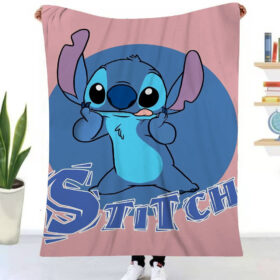 Plaid Stitch dans Lilo et Stitch Couverture Plaid Polaire Plaid Canapé