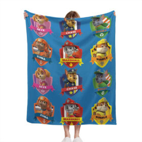 Plaid Personnages Pat’ Patrouille 1008 Couverture Plaid Polaire Plaid Canapé