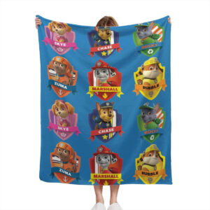 Plaid Personnages Pat' Patrouille 1008 Couverture Plaid Polaire Plaid Canapé