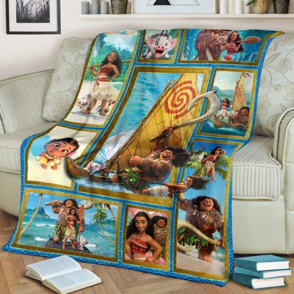 Plaid Maui et Vaiana Disney Couverture Plaid Polaire Plaid Canapé – Image 2
