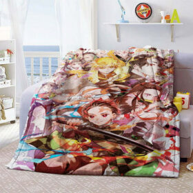 Plaid Demon Slayer Tous les personnages 1004 Couverture Plaid Polaire Plaid Canapé