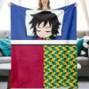 Plaid Demon Slayer Giyuu Tomioka 1002 Couverture Plaid Polaire Plaid Canapé