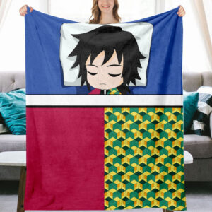 Plaid Demon Slayer Giyuu Tomioka 1002 Couverture Plaid Polaire Plaid Canapé