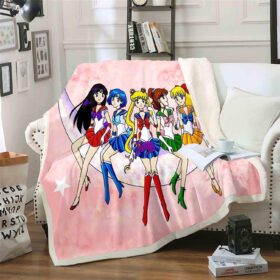 Plaid Sailor Moon 1004 Couverture Plaid Polaire Plaid Canapé
