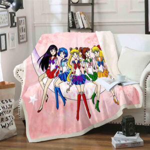 Plaid Sailor Moon 1004 Couverture Plaid Polaire Plaid Canapé