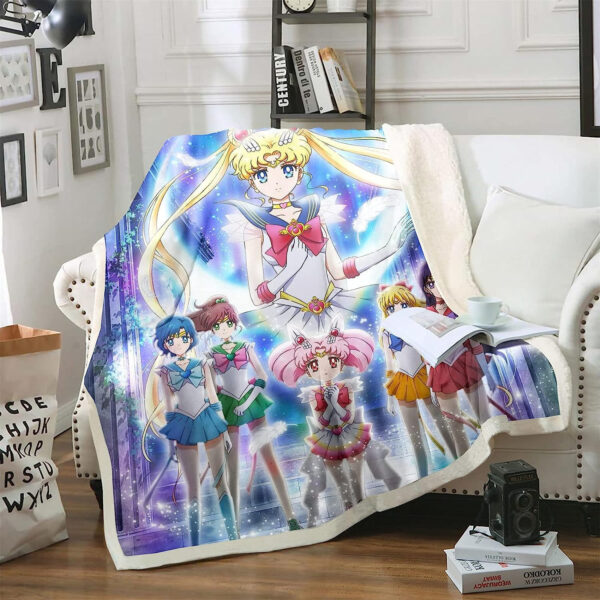 Plaid Sailor Moon 1012 Couverture Plaid Polaire Plaid Canapé