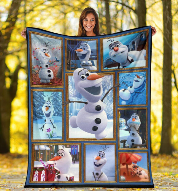 Plaid Olaf mignon La Reine des neiges 1003 Couverture Plaid Polaire Plaid Canapé