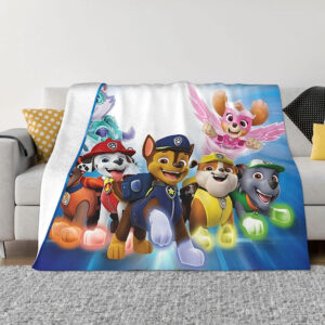 Plaid Personnages Pat' Patrouille 1029 Couverture Plaid Polaire Plaid Canapé