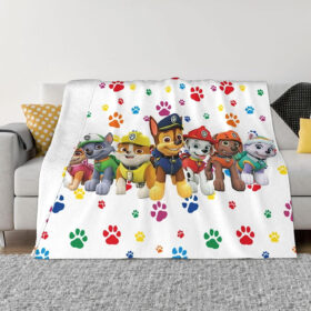 Plaid Personnages Pat’ Patrouille 1028 Couverture Plaid Polaire Plaid Canapé