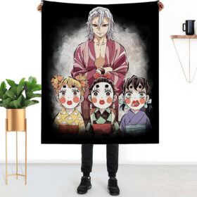 Plaid Demon Slayer Uzui Tengen Couverture Plaid Polaire Plaid Canapé