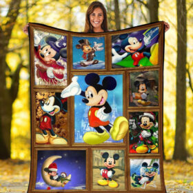 Plaid Mickey Mouse Magicien Explorateur Couverture Plaid Polaire Plaid Canapé