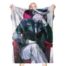 Plaid Demon Slayer Kibutsuji Muzan Couverture Plaid Polaire Plaid Canapé