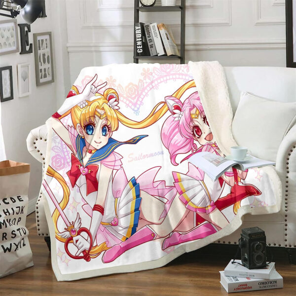 Plaid Sailor Moon 1024 Couverture Plaid Polaire Plaid Canapé