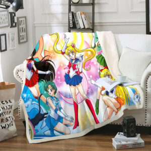 Plaid Sailor Moon 1006 Couverture Plaid Polaire Plaid Canapé