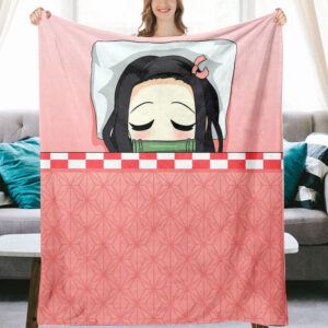 Plaid Demon Slayer Nezuko Kamado 1002 Couverture Plaid Polaire Plaid Canapé