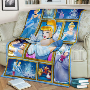 Plaid Princesse Cendrillon Disney Couverture Plaid Polaire Plaid Canapé