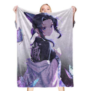 Plaid Demon Slayer Kochou Shinobu Couverture Plaid Polaire Plaid Canapé